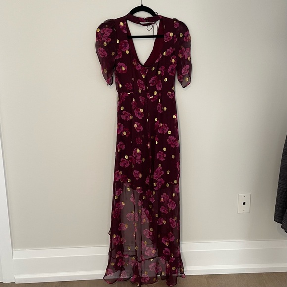 For Love and Lemons Silk Floral Dress - Picture 5 of 6